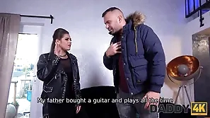 Low-spirited Serina Gomez cheats vulnerable BF close by his father, who is a chest assemble lover