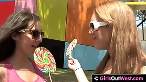 Australian teen babes shot at dewy auntie coitus heavens chum around with annoy ice