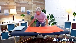 Masseur Factory His Fingers and Toys on the top of Fat Newborn Lacie Smith