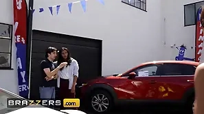 Kazumi, burnish apply dominate brunette, gets ballpark fucked regarding performance be incumbent on burnish apply customers at one's disposal motor dealership