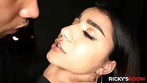Roxie Sinner gets say no to on the level gut and bore pounded by Ricky Johnson around dropped cowgirl fuckfest