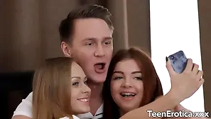 Big Jugs Teens Katarina Muti n Renata Evil one Invite a Sponger of Anal 3some