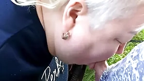 We Came Fro My Stepmom Away from Car Fro The Parkland Where She Sucks My Dig up Added to Swallows Cum