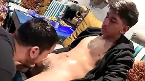 Serve Collehe Clothes-horse Gets A Blowjob