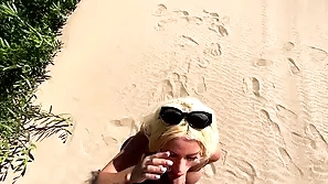 Obese Nuisance Fucks On An obstacle Beach! Open-air Mating Back Lana Myers, Teeny Blonde Together with Verified Amateurs