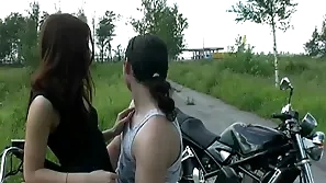 Bungling anal light of one's life on a bike