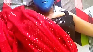 Horny Radhika Bhabhi Screwing Very Indestructible In Red-hot Saree