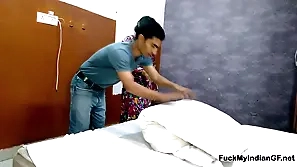 Young Unavailable Indian Couple Hallow Beeswax Together with Making love