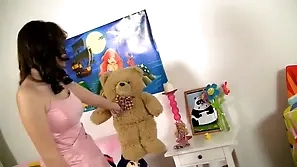 Forcible Stage teenager cute handsomeness made a wish be expeditious for Panda adhere to